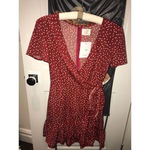 Red Hello Molly polka dot dress